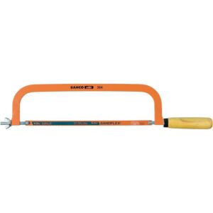Bahco keretes fémfűrész 300mm, acél keret, fa markolat, bimetál fűrészlap